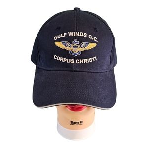Gulf‎ Winds GC Corpus Christi Mens Strapback Baseball Hat Cap Adjustable Blue